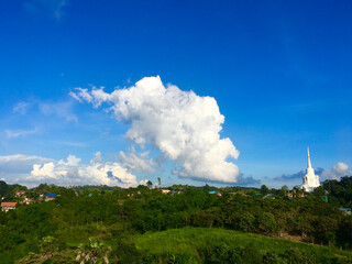 landscape with clouds and sky