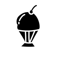 ice cream silhouette icon