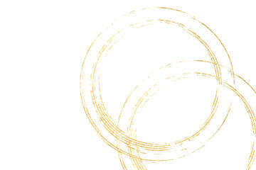 金色の曲線と透明の背景、アブストラクト、日本の伝統美と文化、和風　