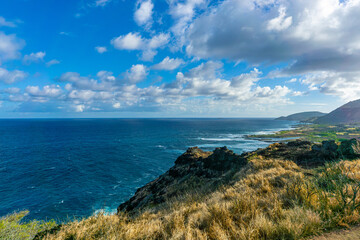 Kapaliokamao or Chicken Cliff is a 30-foot rock formation in Makapu'u Head, Oahu, Hawaii
