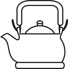 Icon Teapot Adventure Object Vintage Line Art