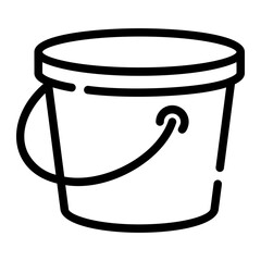 bucket Line Icon