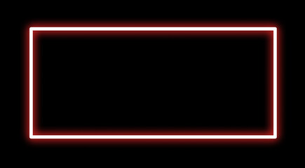 Red Neon screen looping animated on black background