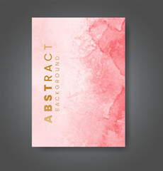 Cover template with watercolor background. Design for your cover, date, postcard, banner, logo.