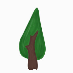 green christmas tree