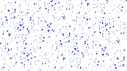 Blue dots. Spots, specks, grains, confetti, snow, stars with transparent background. Blue color grainy pattern texture.
