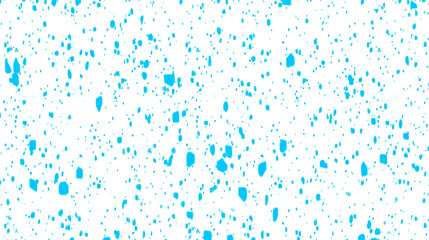 Sky blue dots. Spots, specks, grains, confetti, snow, stars with transparent background. Sky blue color grainy pattern texture.
