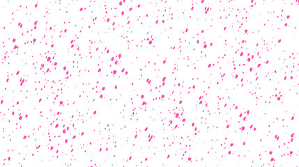 Naklejka premium Pink dots. Spots, specks, grains, confetti, snow, stars with transparent background. Pink color grainy pattern texture.