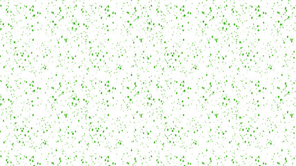 Green dots. Spots, specks, grains, confetti, snow, stars with transparent background. Green color grainy pattern texture.