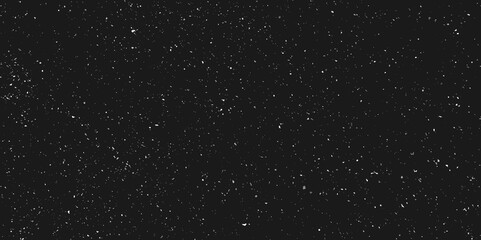 White grainy texture isolated on black background. Dust overlay.