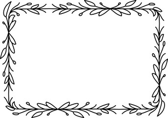 Black and white drawing of a wreath of leaves. Floral Wreath Clipart Black White Images.