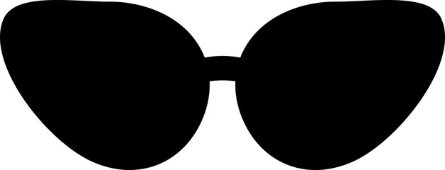 sunglasses silhouette outline isolated