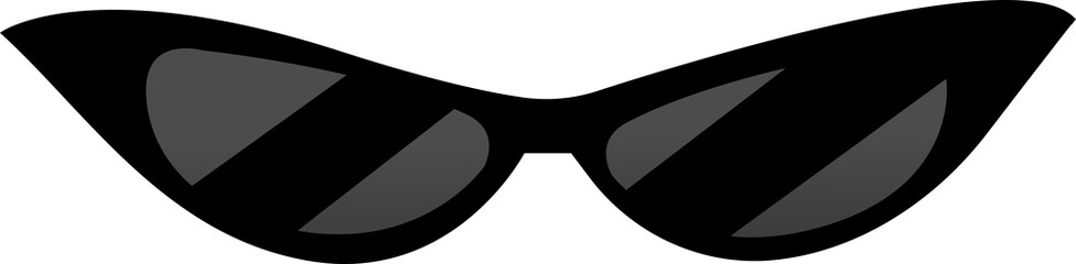 sunglasses silhouette outline isolated
