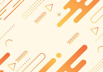 Trendy modern abstract background yellow and white colors