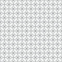 Seamless abstract rounder flower pattern background vector