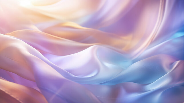 Opalescent Silk Abstract Background