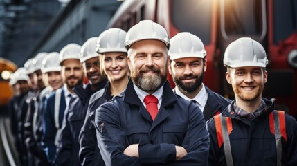 Engineer Team's Hard Hat Row: A Symbol of Safety