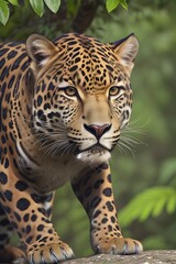 Jaguar (Panthera onca):The jaguar is a magnificent big cat known for its striking rosette-spotted coat. It is a top predator in tropical rainforests, stalking its prey, which includes various mammals.