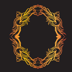 Decorative vintage set of thin calligraphic elements: 
borders, frames, dividers, ornaments, page decoration.
Combinations for retro design, greeting cards,
Islamic ribbon ornament