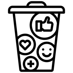 despair outline style icon