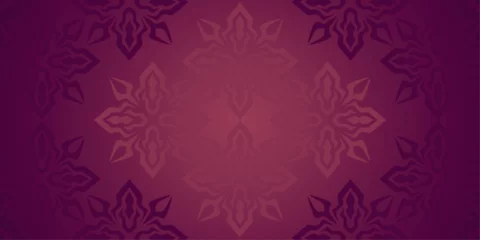 Tafelkleed Arabic motif purple background. Mandala motif background, abstract mandala pattern. Luxurious ornament in traditional Arabic style. Green abstract floral mosaic background texture. © MochRibut