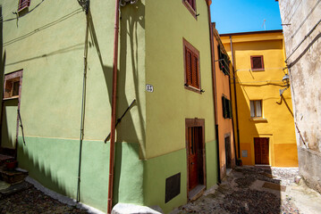 Pedestrian Street in Bosa - Sardinia - Italy