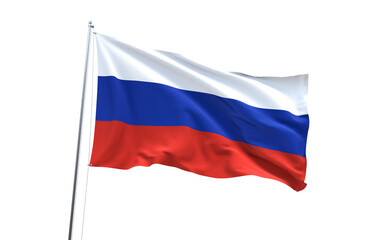 Flag of Russia on transparent background, PNG file