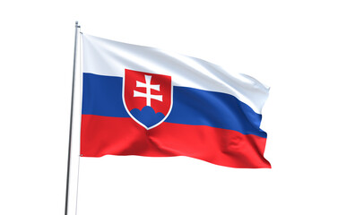 Flag of Slovakia on transparent background, PNG file