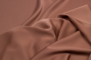 Fabric silk red background texture	
