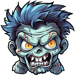 Halloween zombie sublimation clipart png