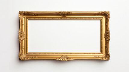Blank golden frame, white background
Modified Generative Ai image.