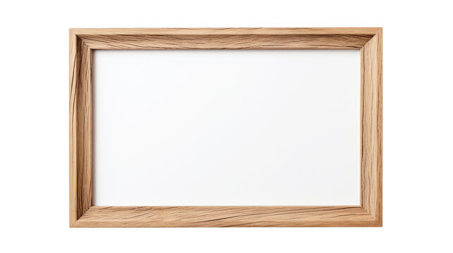 Blank wooden frame.