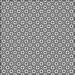 Vector pattern with symmetrical elements . Modern stylish abstract texture. Repeating geometric tiles from striped elements.Black and white pattern.