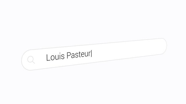 Searching the world renowned French chemist Louis Pasteur on the web