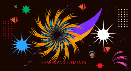 Abstract background with geometric elements. Vector illustration for your graphic design.