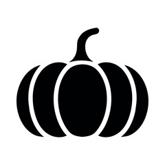 pumpkin fruit silhouette style