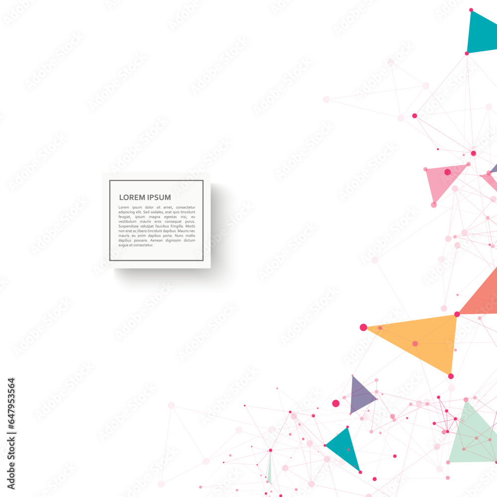 Aufkleber banner for concept design. business communication. technology science background. flat vector illust