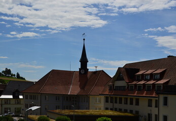 Historical City Hall in the Old Town of Bonndorf in the Black Forest, Baden - Württemberg