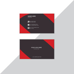 Naklejka na ściany i meble Set of modern business card print templates. Personal visiting card with company logo. Vector illustration.