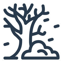 Iconic Dead Tree in Nature Icon
