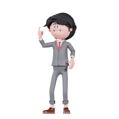3d businessman get an idea pose