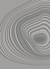 Concentric circles of different colors. Vector illustration of circles made in gray tones and different shapes. Template for creativity.