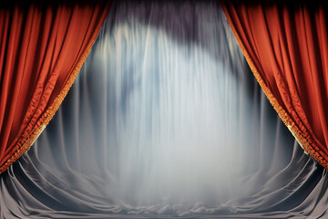 stage with curtains