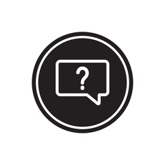 Question icon vector