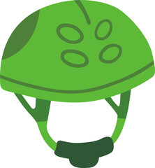 Cycle helmet vector icon illustration