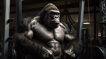 GORILLA AT THE GYM