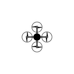 Drone icon isolated on white background.