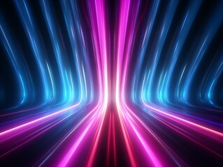 a colorful lines of light