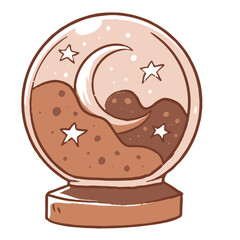 illustration of a Magic Ball halloween clipart