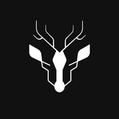 vector graphic of deer logo good for national deer logo celebration. flat design. flyer design.flat illustration.